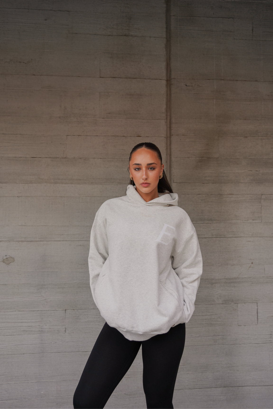 EXCEED - STAPLE HOODIE (BONE GREY)