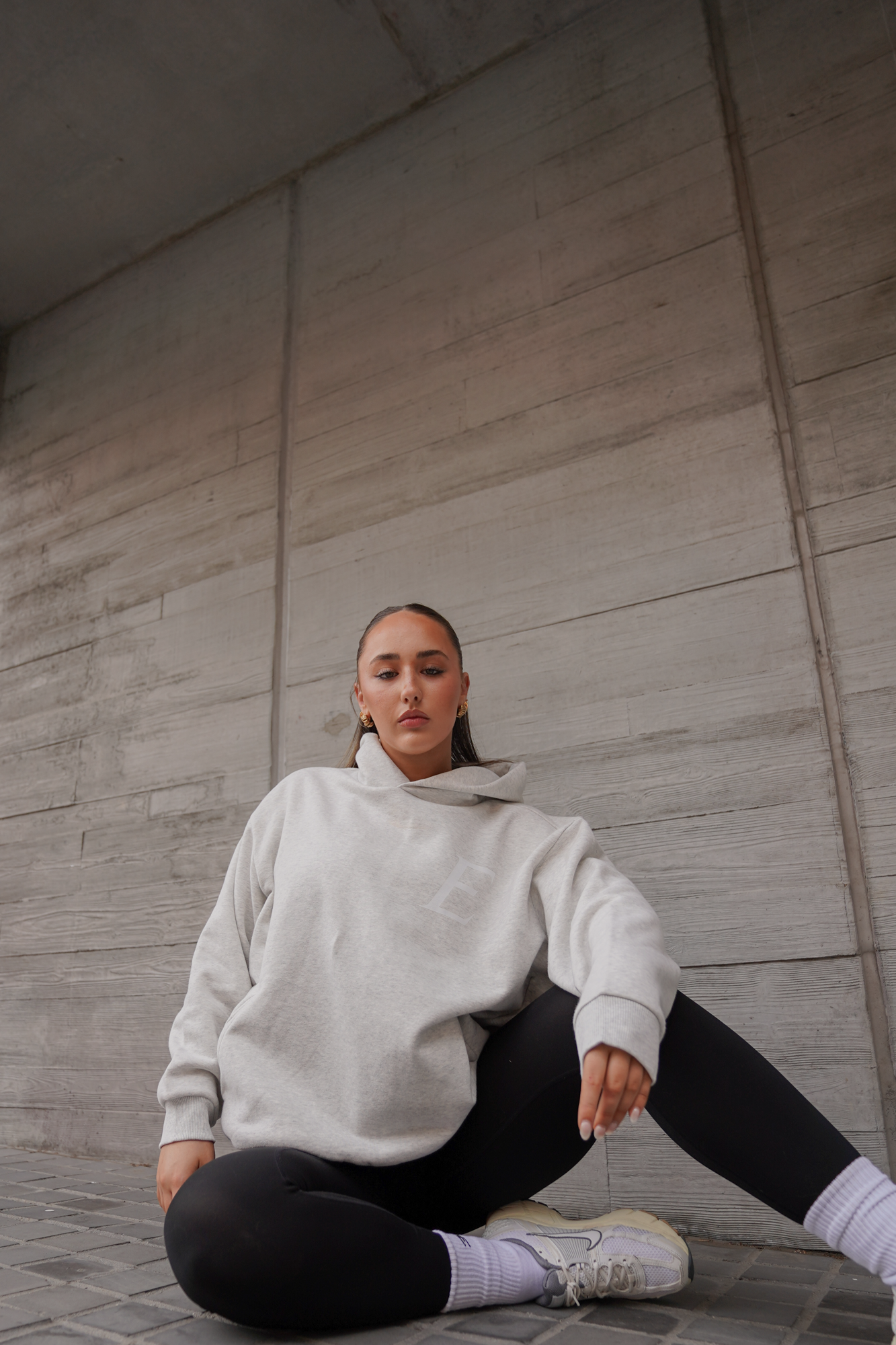 EXCEED - STAPLE HOODIE (BONE GREY)