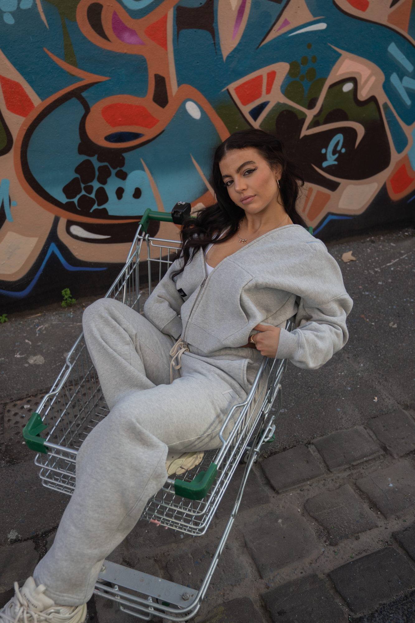 EXCEED - ZIP HOODIE GREY