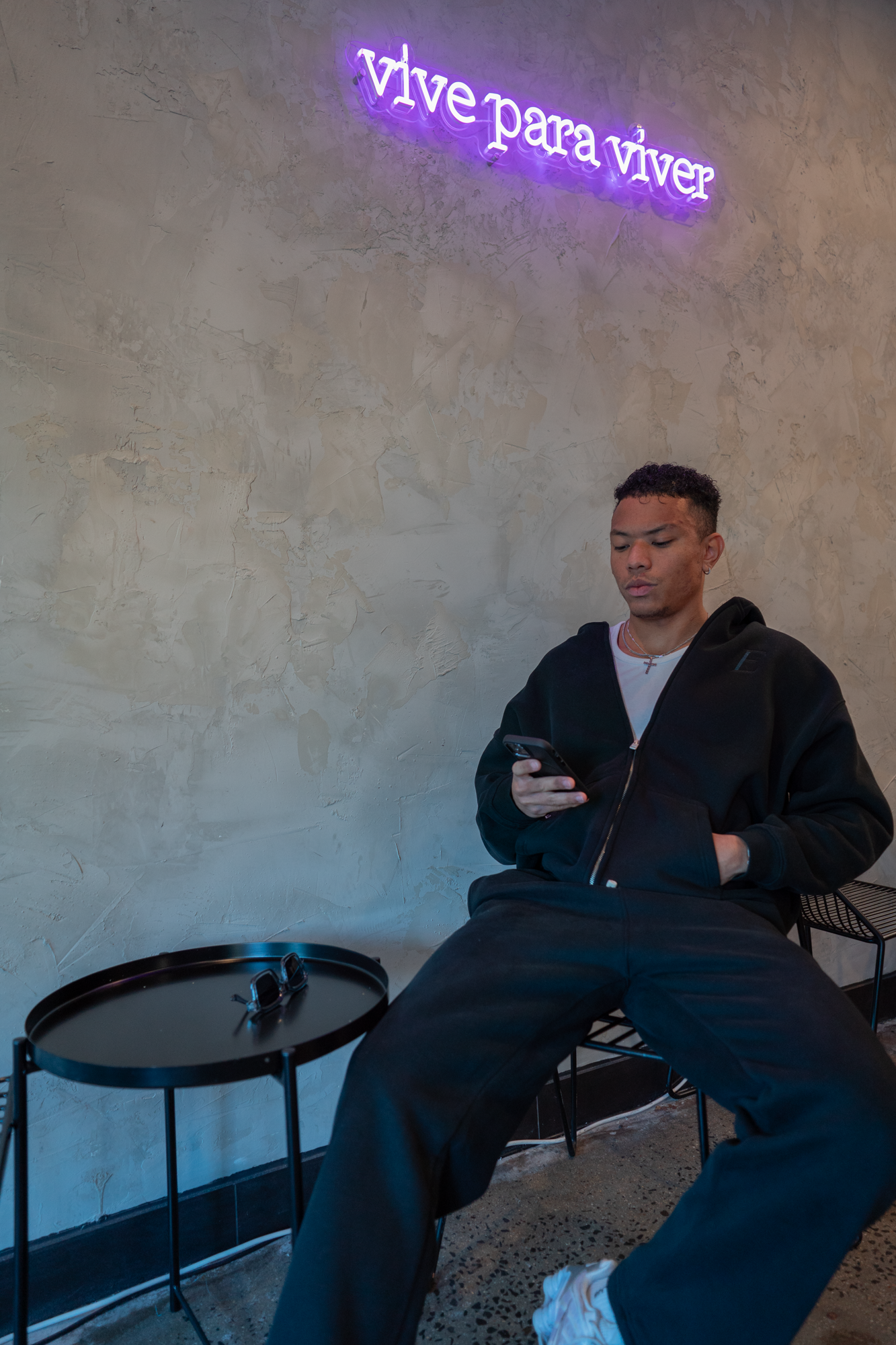 EXCEED - ZIP HOODIE BLACK
