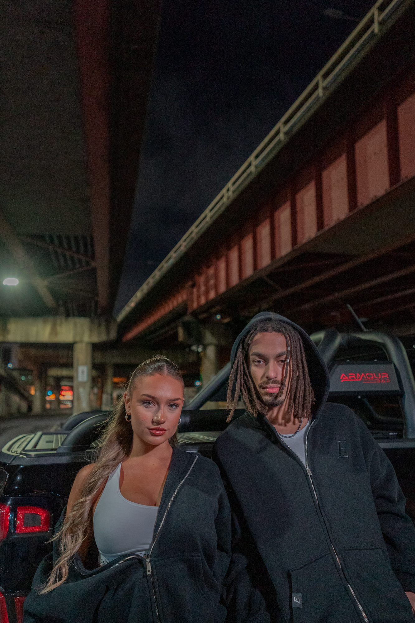 EXCEED - ZIP HOODIE BLACK
