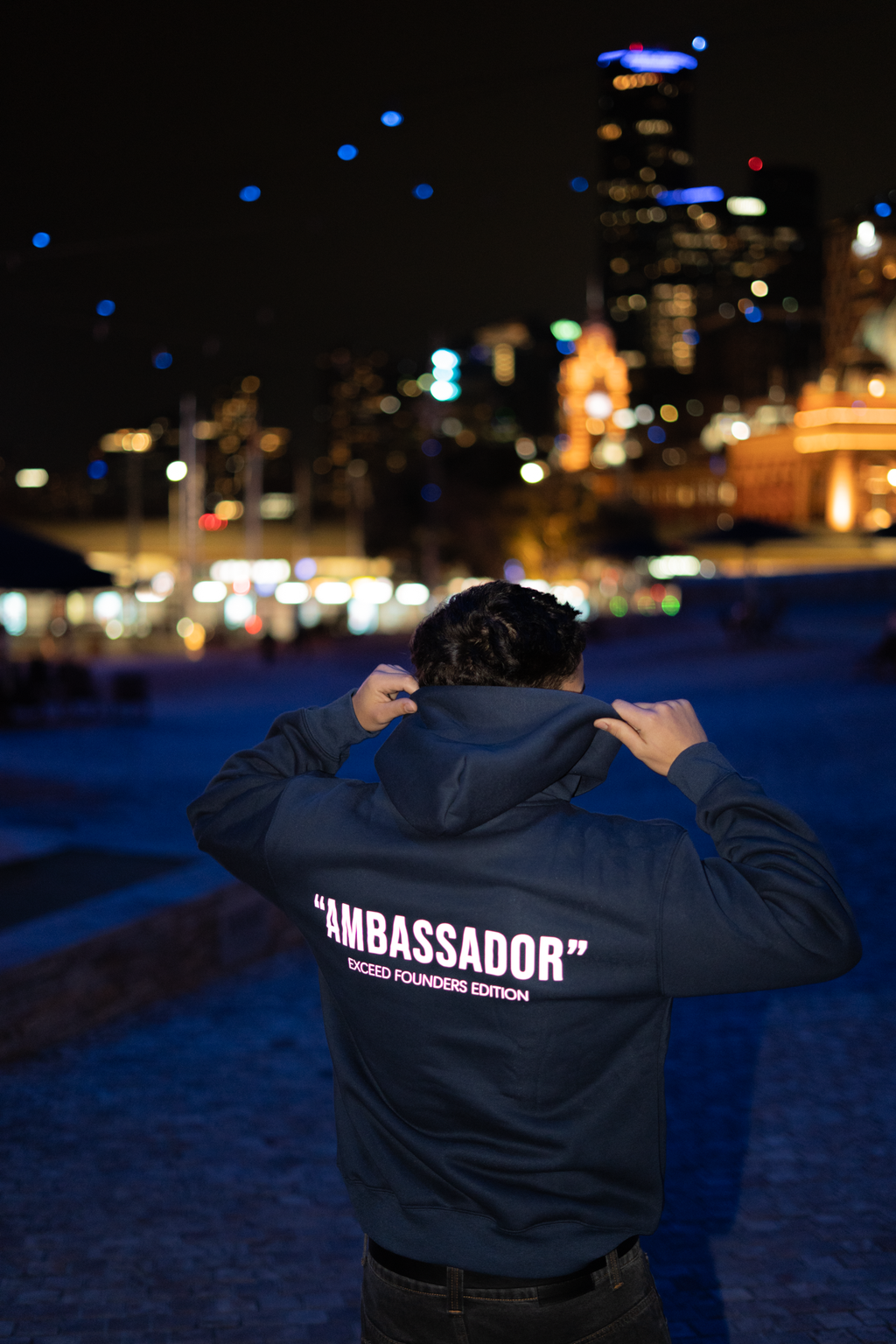 EXCEED - "AMBASSADOR" HOODIE NAVY