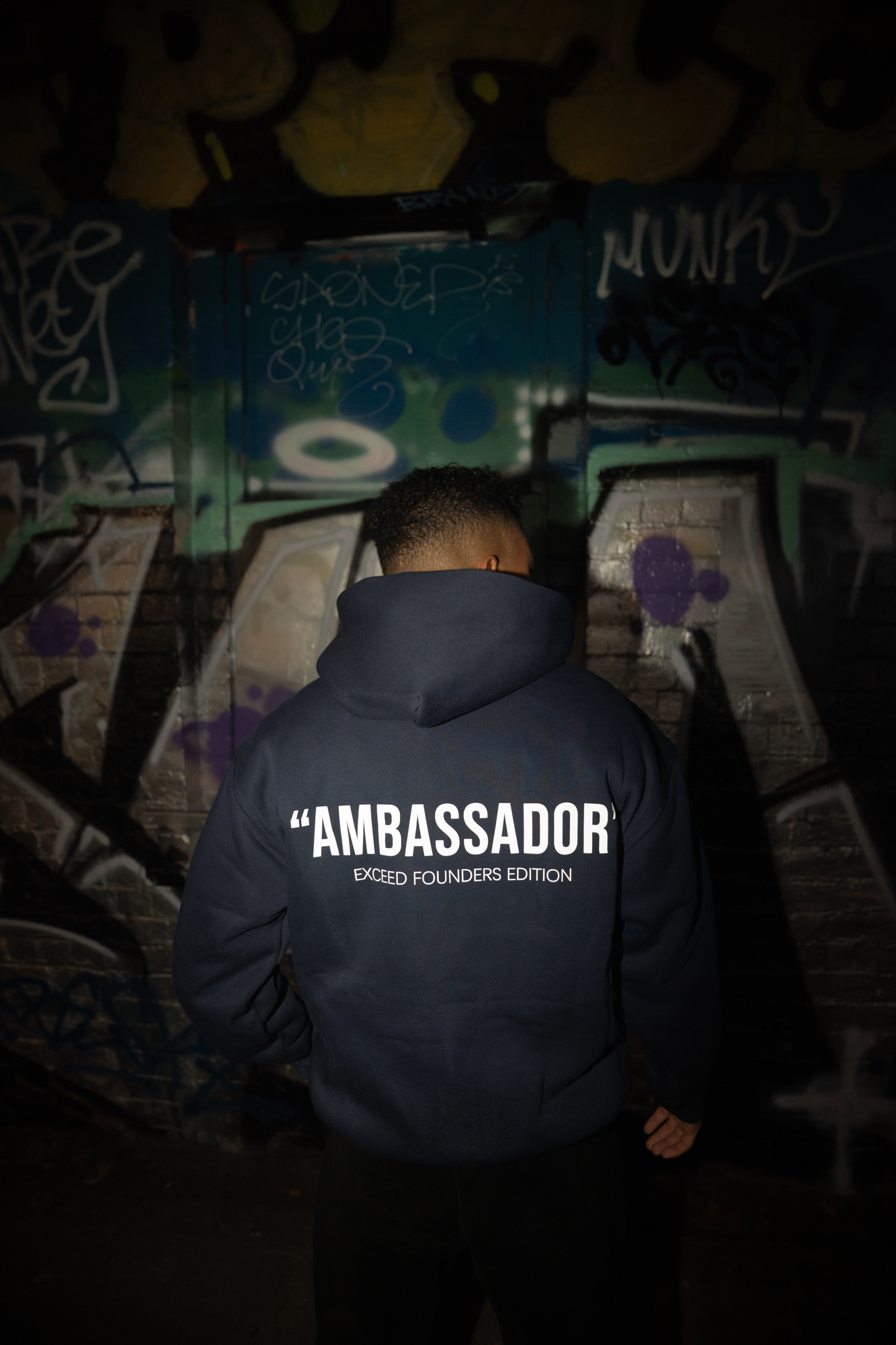 EXCEED - "AMBASSADOR" HOODIE NAVY