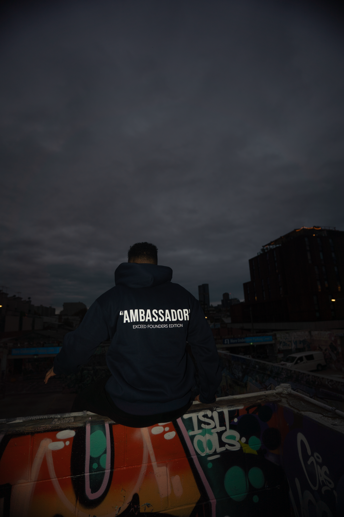 EXCEED - "AMBASSADOR" HOODIE NAVY