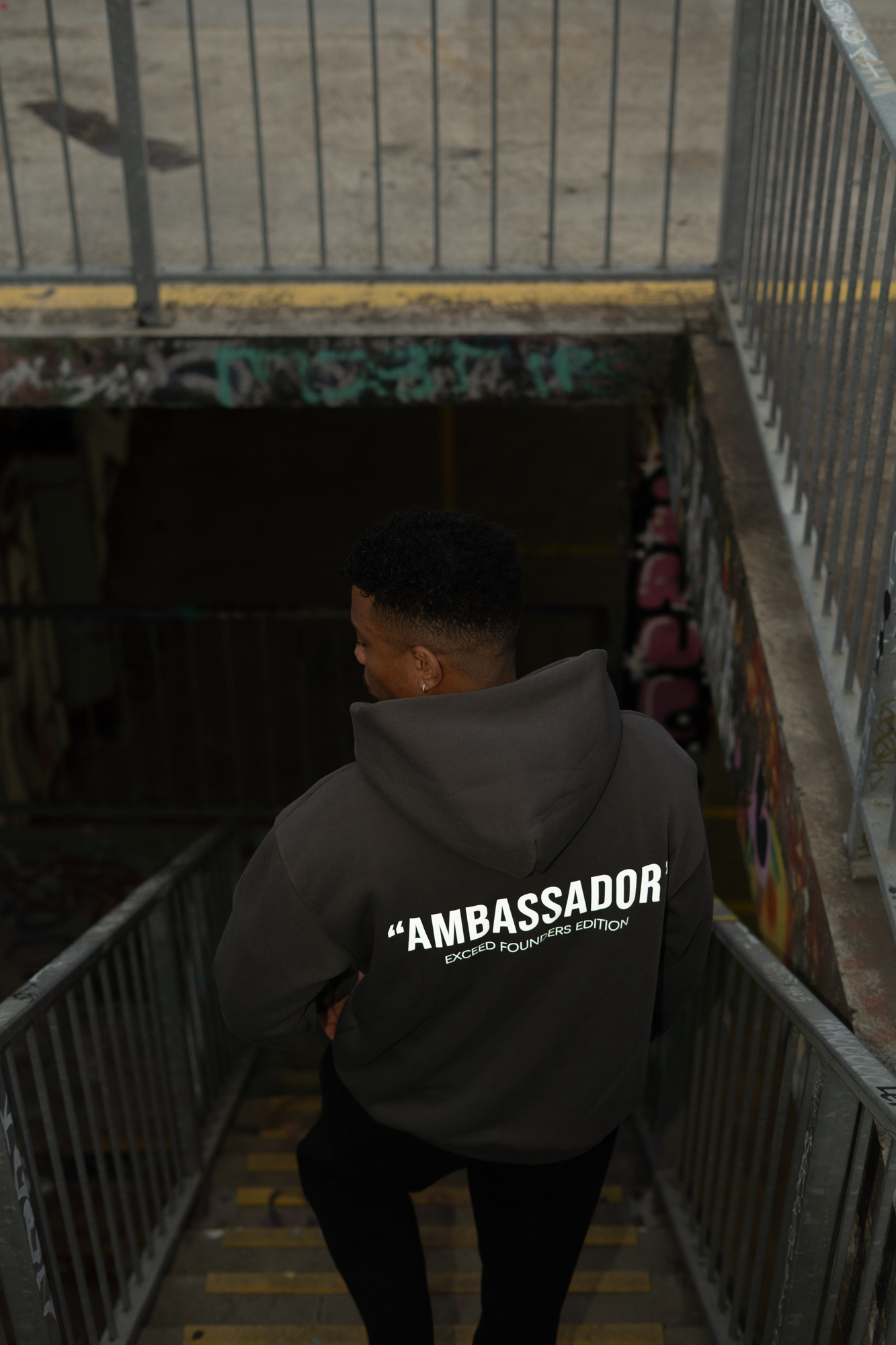 EXCEED "AMBASSADOR" HOODIE CHARCOAL GREY