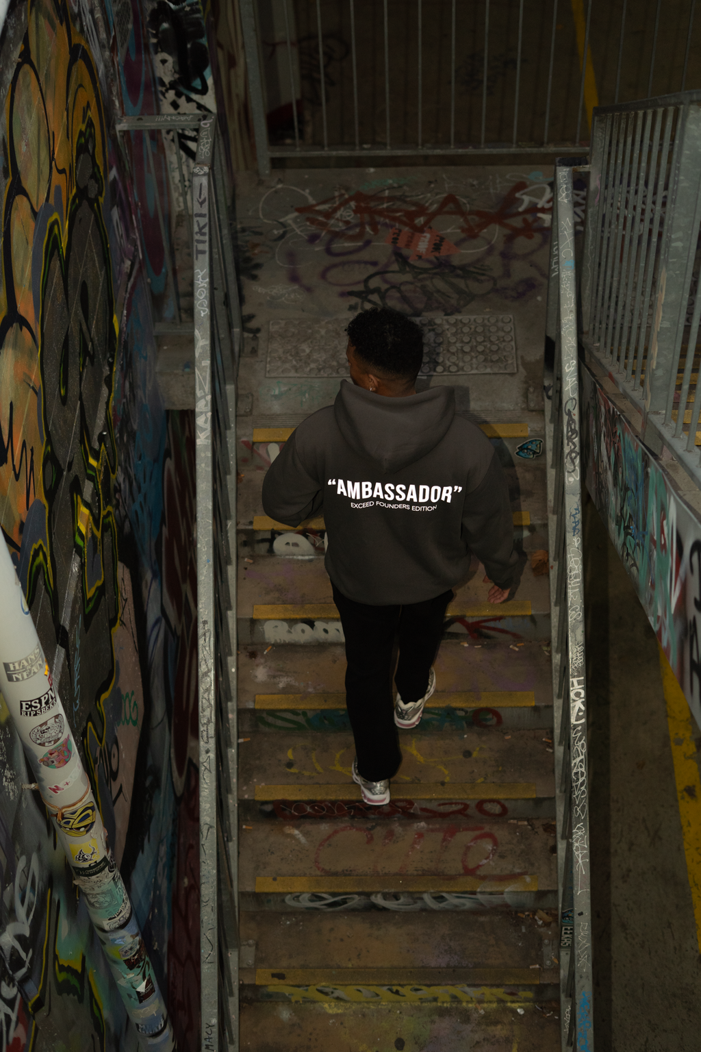 EXCEED "AMBASSADOR" HOODIE CHARCOAL GREY